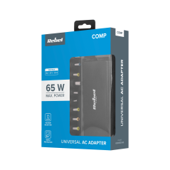 Universell strömförsörjning Rebel med 10 kontakter 65 W 18-20 V automatiskt