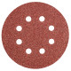 Sliprondeller 125 mm, K40, 5 st, med 8 hål.