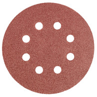 Sliprondeller 125 mm, K80, 5 st, med 8 hål.