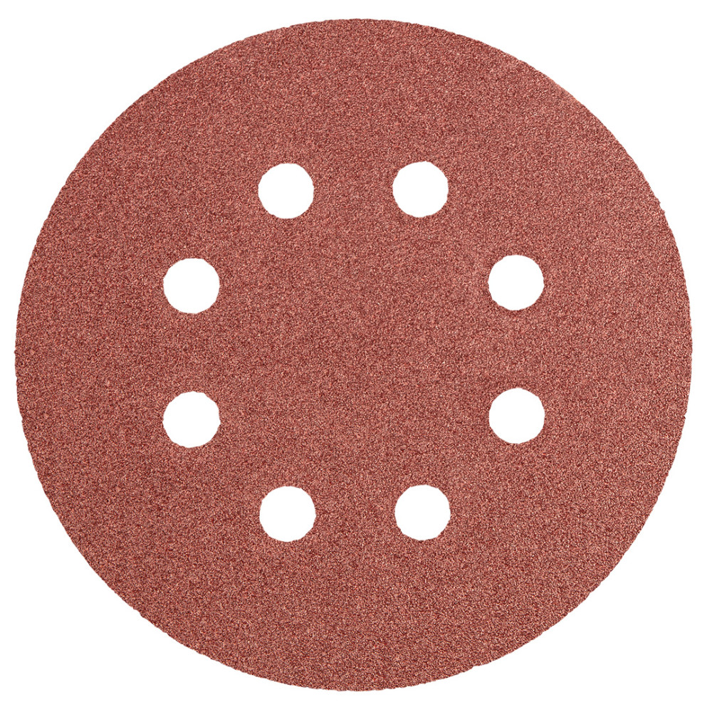Sliprondeller 125 mm, K100, 5 st, med 8 hål.