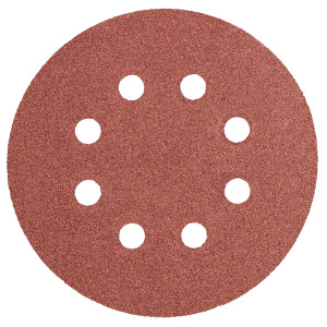 Sliprondeller 125 mm, K100, 5 st, med 8 hål.