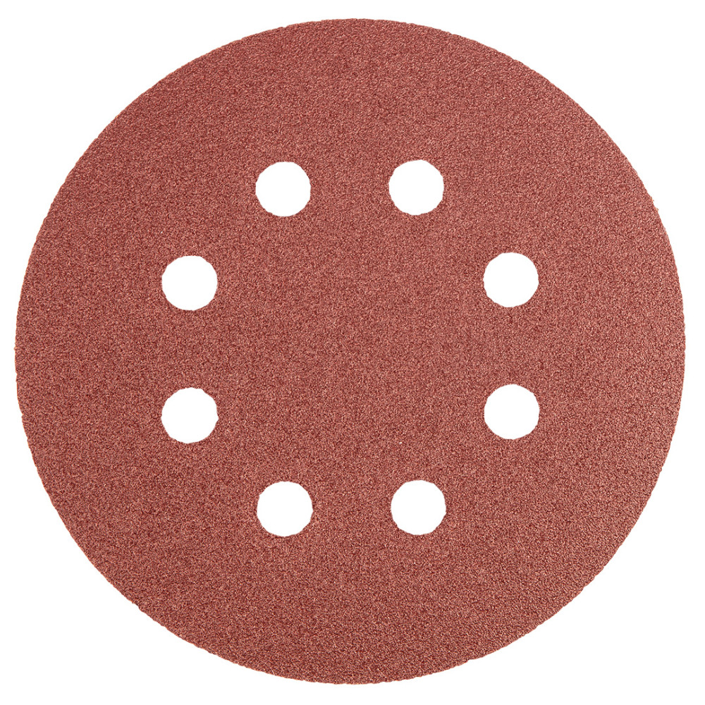 Sliprondeller 125 mm, K120, 5 st, med 8 hål.