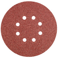 Sliprondeller 150 mm, K40, 5 st, med 8 hål.