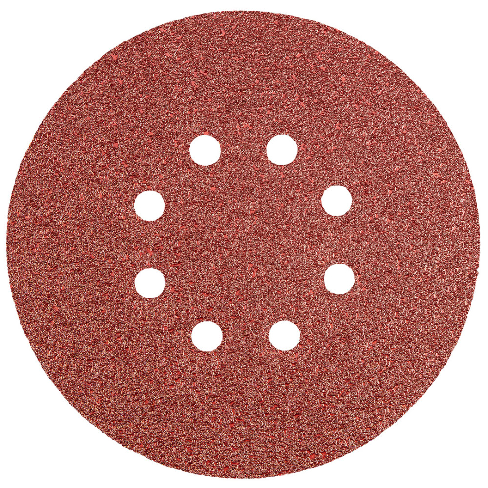 Sliprondeller 150 mm, K40, 5 st, med 8 hål.