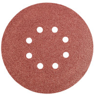 Sliprondeller 150 mm, K60, 5 st, med 8 hål.