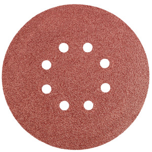 Sliprondeller 150 mm, K60, 5 st, med 8 hål.