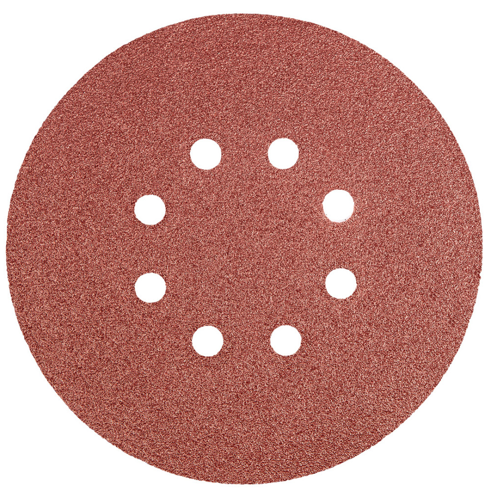 Sliprondeller 150 mm, K80, 5 st, med 8 hål.