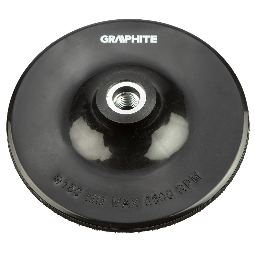 Flexibel skiv med kardborreband 150 mm x M14 + skaft Flexibel skiv med kardborreband 150 mm x M14 + skaft