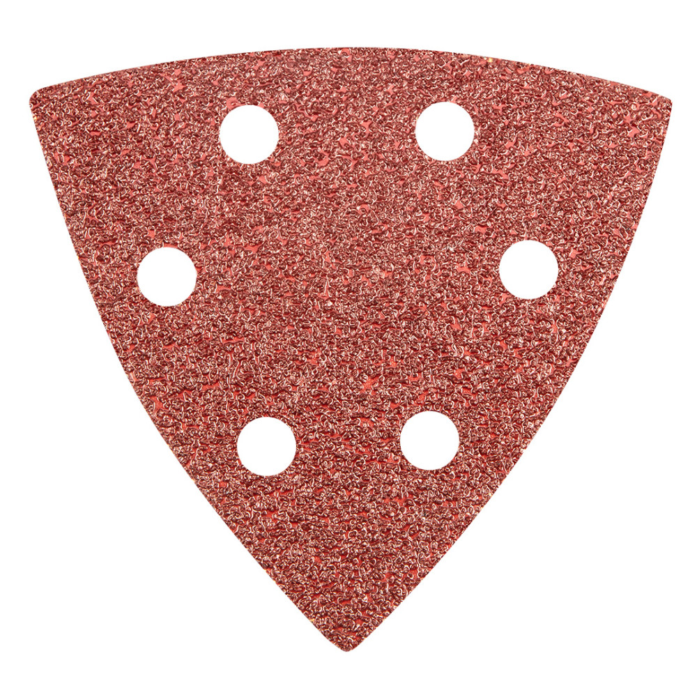 Sandpapper Delta med kardborre 93 x 93 mm K 40, 5 st, med hål