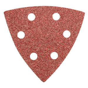 Sandpapper Delta med kardborre 93 x 93 mm K 40, 5 st, med hål