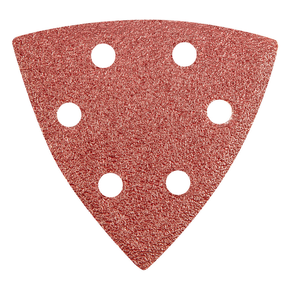 Sandpapper Delta med kardborre 93 x 93 mm K 60, 5 st., med hål