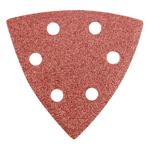 Sandpapper Delta med kardborre 93 x 93 mm K 60, 5 st., med hål