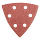 Sandpapper Delta med kardborre 93 x 93 mm K 60, 5 st., med hål