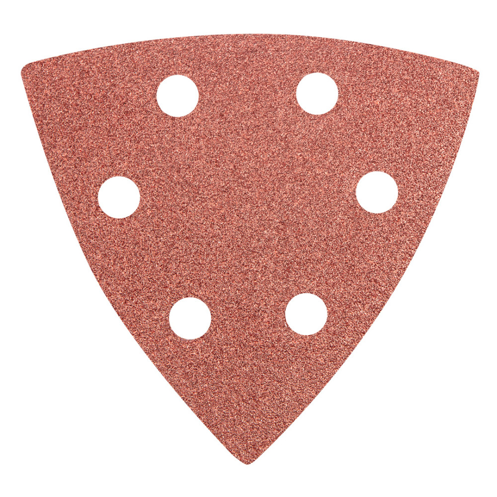 Sandpapper Delta med kardborre 93 x 93 mm K 100, 5 st, med hål
