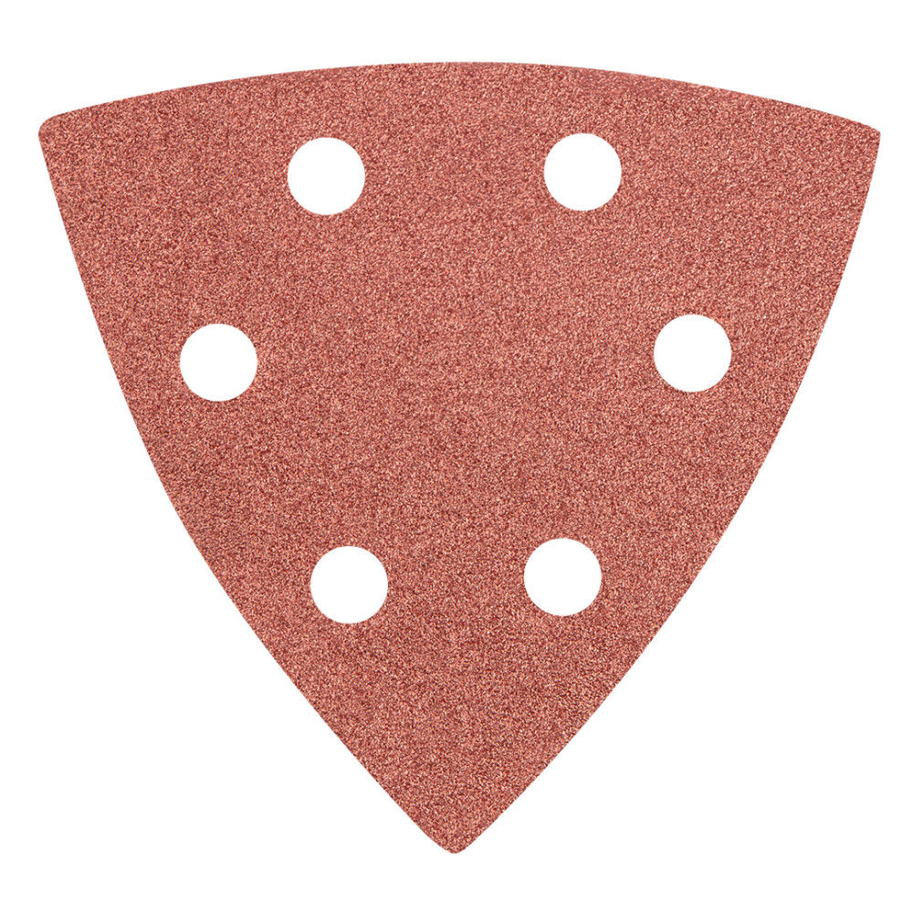 Slippapper Delta med kardborre 93 x 93 mm K 120, 5 st, med hål
