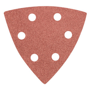 Slippapper Delta med kardborre 93 x 93 mm K 120, 5 st, med hål