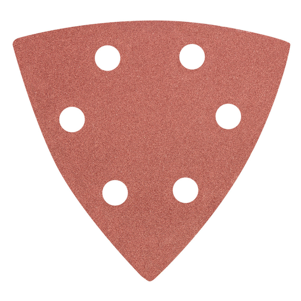Slippapper Delta med kardborre 93 x 93 mm K 240, 5 st, med hål