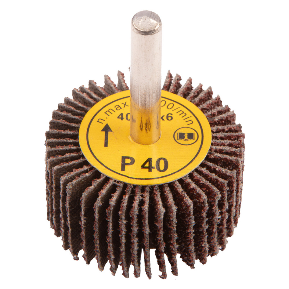 Sliprondell med skaft, 40 x 20 mm, K40 Sliprondell med skaft, 40 x 20 mm, K40