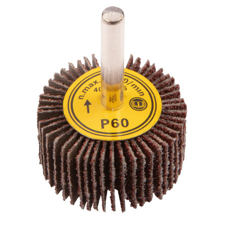 Sliprondell med skaft, 40 x 20 mm, K60