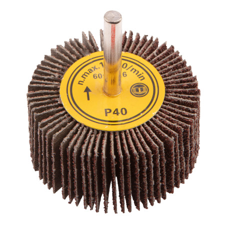 Sliprondell med skaft, 60 x 30 mm, K40