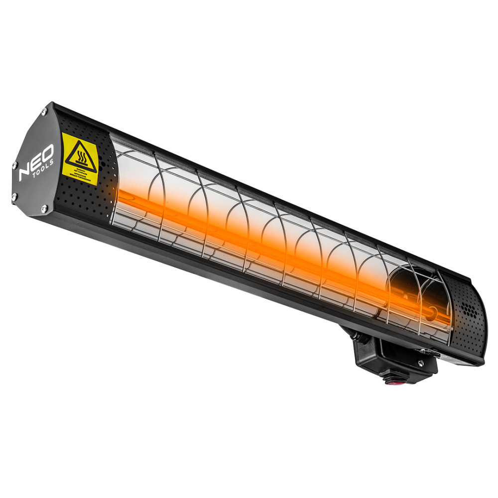 Strålvärmare 2000W, IP55, gyllene halogenlampa för värmeelementet Strålvärmare 2000W, IP55, gyllene halogenlampa för värmeelementet
