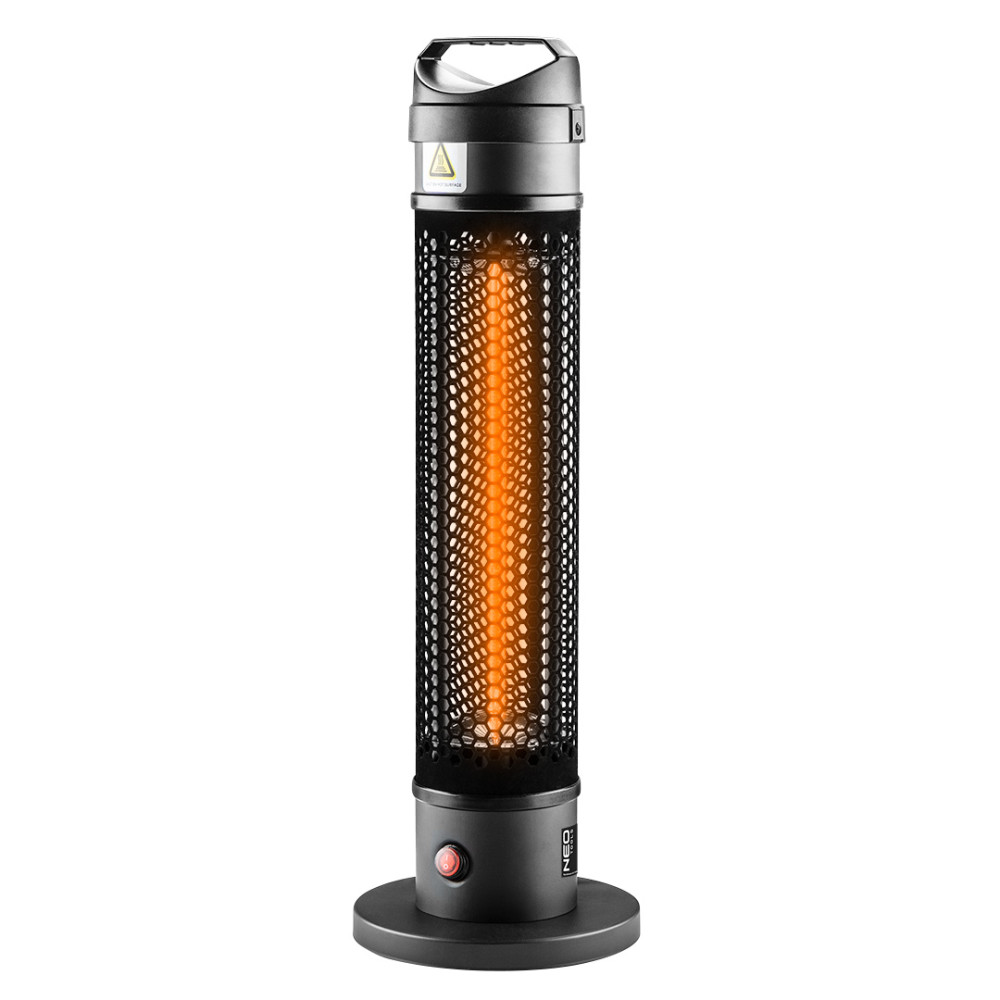 Strålningsvärmare 1000W, IP44, värmeelement av kolbaserad fiberlampa. Strålningsvärmare 1000W, IP44, värmeelement av kolbaserad fiberlampa.