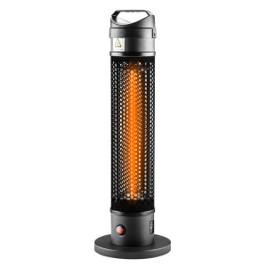 Strålningsvärmare 1000W, IP44, värmeelement av kolbaserad fiberlampa.