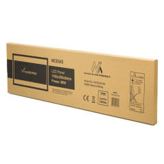 Panel LED Maclean, takmonterad, slim 40W, 3200lm, 1195x295x8mm, neutral vit färg (4000K), raster, FLICKER-FREE, MCE545 NW