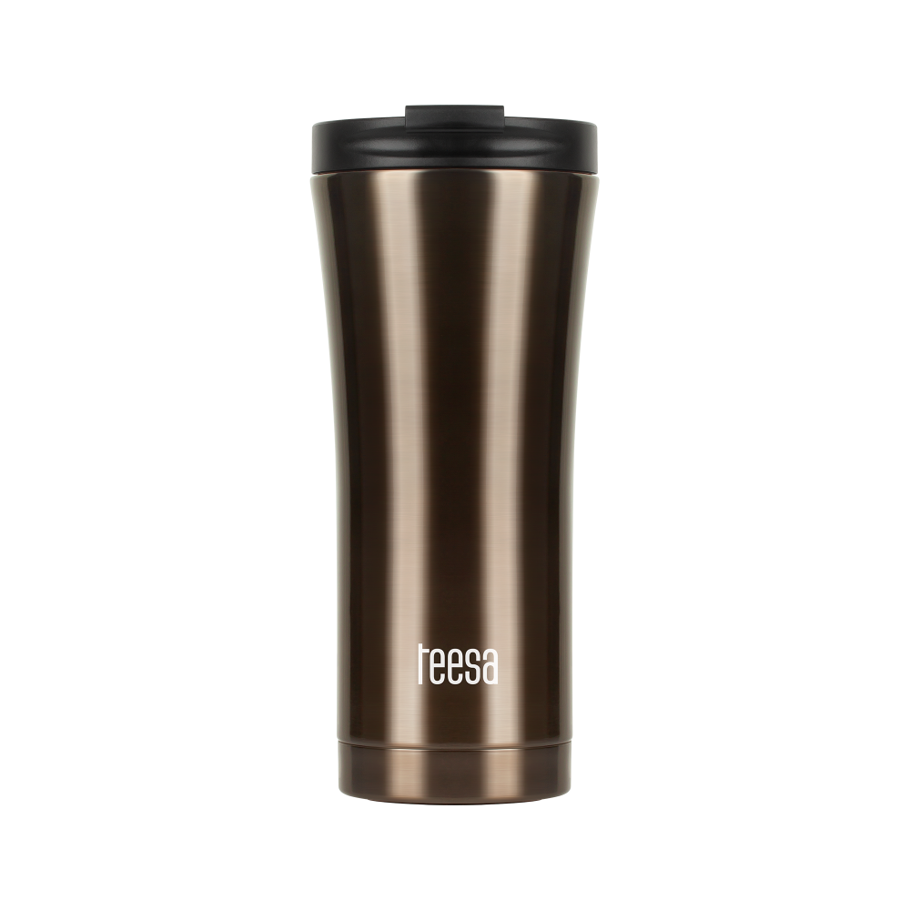 Kubek termiczny TEESA 500ml dark brown Kubek termiczny TEESA 500ml dark brown
