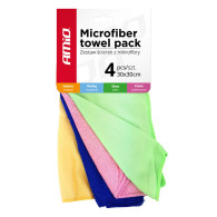 Set med mikrofibertrasor för bilen 4 typer 30x30 cm amio-01983