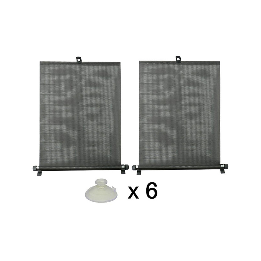 Svart sidorullgardiner 2 st x 50 cm bredd Svart sidorullgardiner 2 st x 50 cm bredd