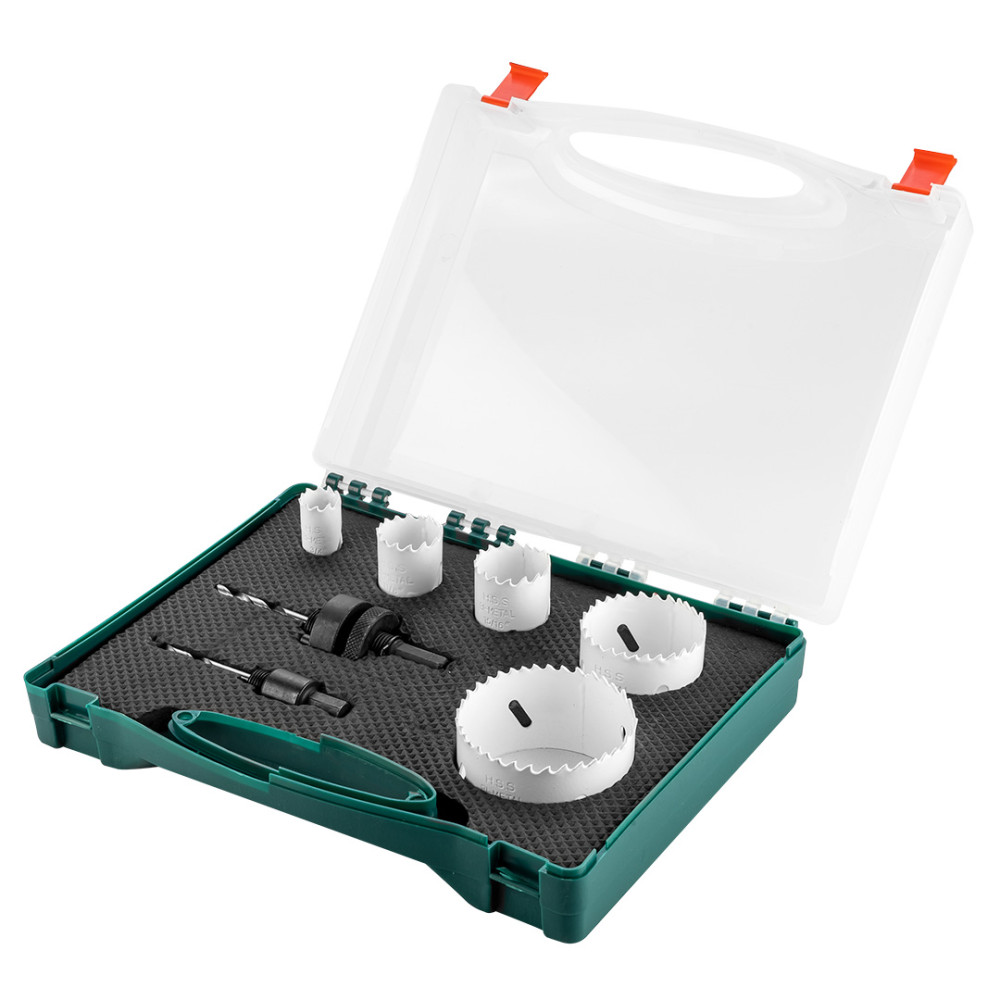 Otwornice bi-metalowe 19-68 mm, zestaw 7 szt. Otwornice bi-metalowe 19-68 mm, zestaw 7 szt.