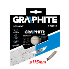 Diamantskiva 115 x 22,2 mm, segmenterad