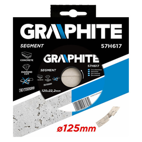 Diamantskiva 125 x 22,2 mm, segmenterad