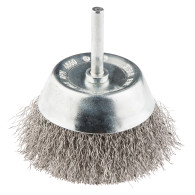 Stålborstborste med 50 mm skaft, rostfritt stål