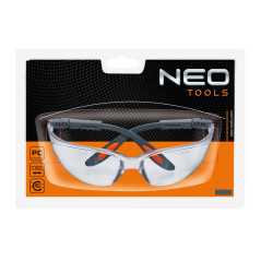 Skyddsglasögon i polykarbonat, vita linser