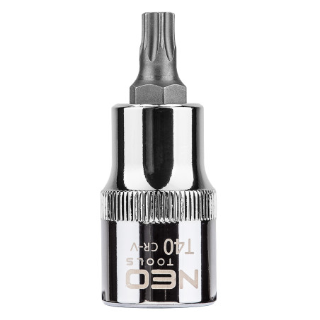 Torx-spets på en 1/2-tums hylsa, T40 x 55 mm.