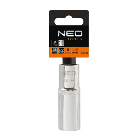 Sexkantig hylsa lång 1/2', 21 mm, Superlock