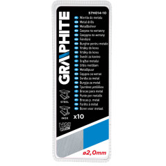 Borrande för metall HSS-Co 2,0 mm, 10 st.