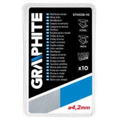 Borrsatser för metall HSS-Co 4,2 mm, 10 stycken.