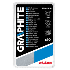 Borrsatser för metall HSS-Co 4,5 mm, 10 st.