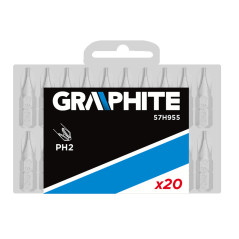 Bits med PH2-spets, 25 mm långa, 20 stycken.