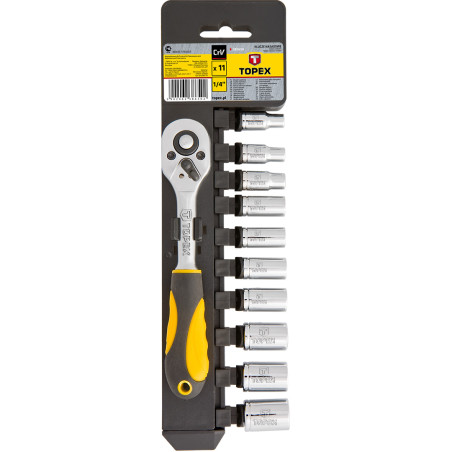 Hylsnyckelsats 1/4', 11 delar.