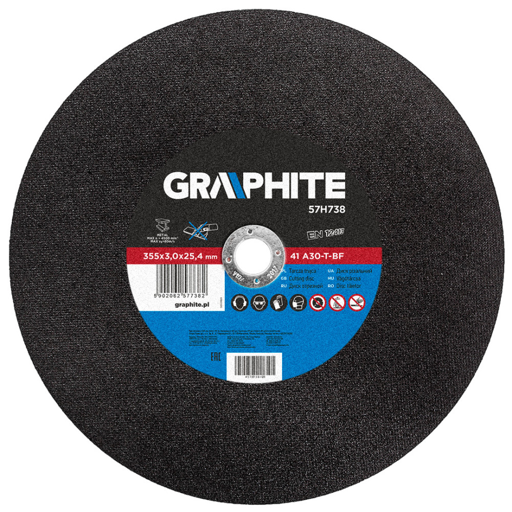 Tarcza tnąca do metalu 355 x 3.0 x 25.4 mm 41 A30-T-BF Tarcza tnąca do metalu 355 x 3.0 x 25.4 mm 41 A30-T-BF