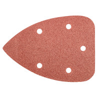 Slipande papper med kardborre, K80, 5 st.