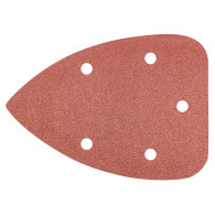 Slippapper med kardborre, K120, 5 stycken.