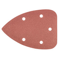 Slipande papper med kardborre, K150, 5 st.