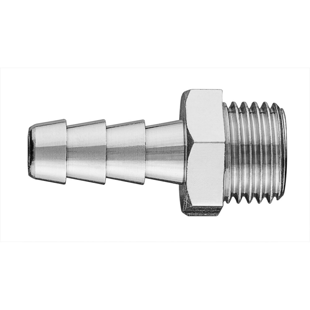 Anslutning till slang 8 mm med utvändig gänga 1/4' Anslutning till slang 8 mm med utvändig gänga 1/4'