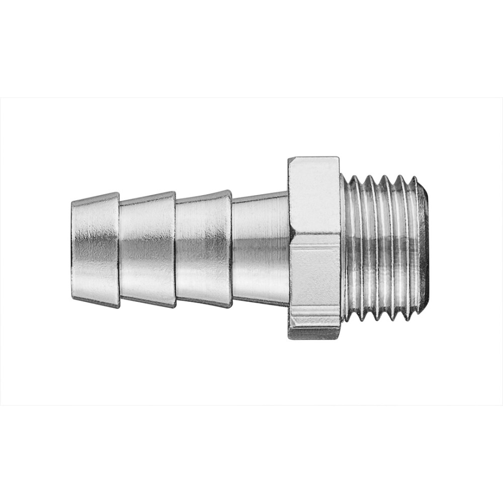 Anslutning till slang 10 mm med utvändig gänga 1/4' Anslutning till slang 10 mm med utvändig gänga 1/4'