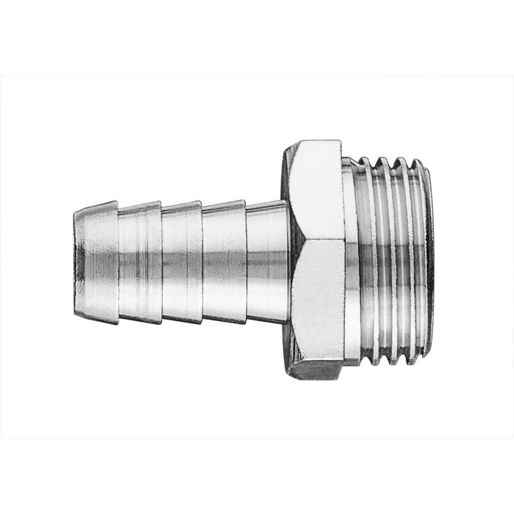 Złącze do węża 12 mm z gwintem zewnętrznym 1/2' Złącze do węża 12 mm z gwintem zewnętrznym 1/2'